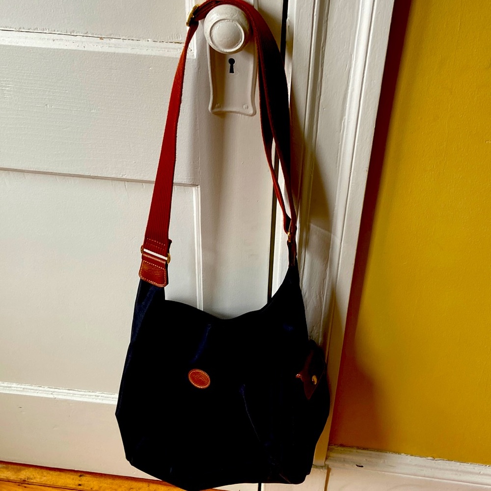 Longchamp Le Pliage Large Hobo with Side Pocket in Black